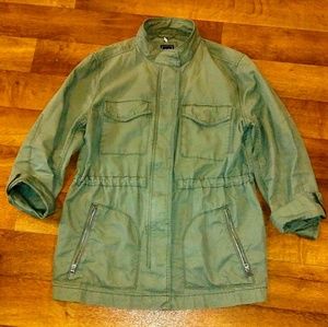 Ladies XL Gap Utility Jacket Military Green